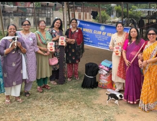 इनरव्हील क्लब दिवास ने बढ़ाया बेजुबानों की ओर मदद का हाथ