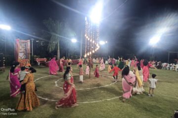 एक बटा गोवर्धन विलास पार्क में पहली बार तीन दिवसीय गरबा महोत्सव का शुभारंभ