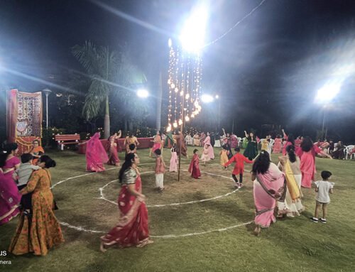 एक बटा गोवर्धन विलास पार्क में पहली बार तीन दिवसीय गरबा महोत्सव का शुभारंभ