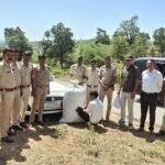 बेकरिया थाना पुलिस की बड़ी कार्रवाई: Swift कार से 42 किलो अवैध डोडा चूरा जब्त, एक तस्कर गिरफ्तार