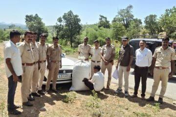 बेकरिया थाना पुलिस की बड़ी कार्रवाई: Swift कार से 42 किलो अवैध डोडा चूरा जब्त, एक तस्कर गिरफ्तार