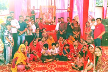 पुरोहितों की मादड़ी में औदिच्य समाज का नौ दिवसीय सामूहिक गरबा महोत्सव शुरु  