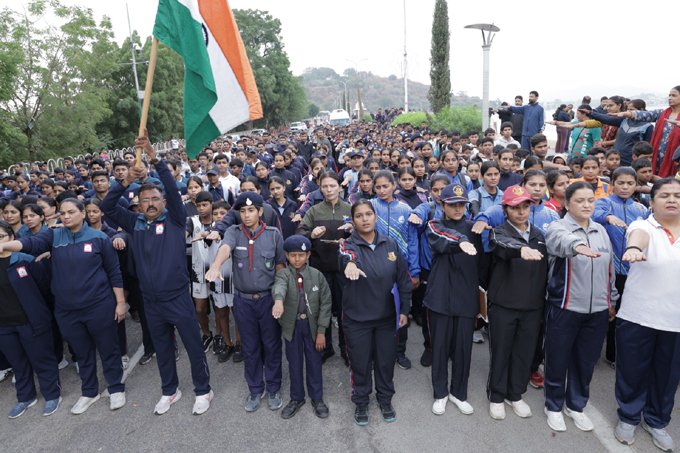 उदयपुर: सरदार पटेल की 151वीं जयंती पर ‘रन फॉर यूनिटी’ का भव्य आयोजन