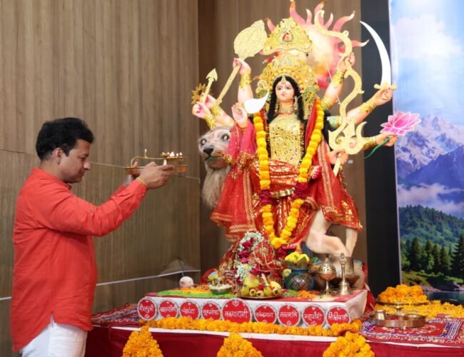 देवी भागवत की पूर्णाहुति,  501 दिव्यांग कन्याओं का महापूजन