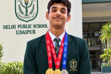 डीपीएस उदयपुर: करम राज जलानिया ने जिम्नास्टिक में जीते 2 स्वर्ण पदक, राष्ट्रीय स्तर पर चयन