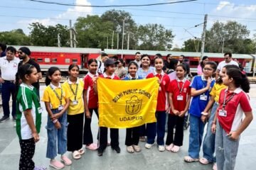 डीपीएस उदयपुर के 167 विद्यार्थी शैक्षणिक भ्रमण पर रवाना, चंडीगढ़-अमृतसर से शिमला-मनाली तक जानेंगे देश की विरासत