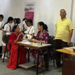 महावीर इंटरनेशनल उदयपुर ने 740 बालक-बालिकाओं का किया नि:शुल्क हीमोग्लोबिन, नेत्र एवं दंत परीक्षण
