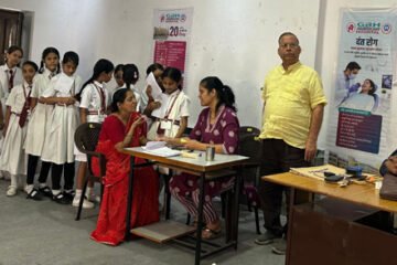 महावीर इंटरनेशनल उदयपुर ने 740 बालक-बालिकाओं का किया नि:शुल्क हीमोग्लोबिन, नेत्र एवं दंत परीक्षण