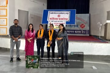 मीरा कन्या कॉलेज उदयपुर: पर्वतारोही डॉ. मनस्वी अग्रवाल का प्रेरक व्याख्यान आयोजित