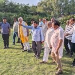 निम्बार्क कॉलेज में भूमि पूजन के साथ रामलीला मंच निर्माण शुरू, 9 से गूंजेगी श्रीराम कथा
