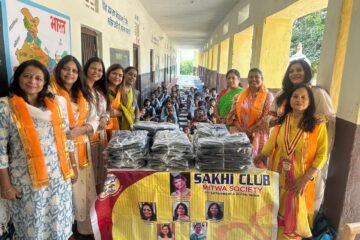 नवरात्रि पर सखी क्लब की अनूठी पहल, बुझड़ा स्कूल के बच्चों के साथ बांटी खुशियां