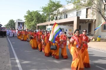 आचार्य महाश्रमण के चातुर्मास 2032 का निवेदन करने लाडनूं पहुंची बसें
