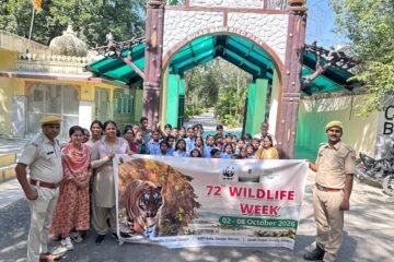 वन्यजीव सप्ताह 2026: सज्जनगढ़ में नेचर ट्रेल, मूक-बधिर बच्चों ने देखा बर्ड पार्क